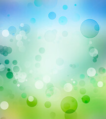 Poster - Abstract blue green background