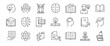 © Abbasy  Kautsar - Knowledge simple minimal thin line icons. Related cognition, efficiency, genius, idea. Editable stroke. Vector illustration.