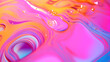 Holograficzna tapeta opalowa - technika i sztuka. Różowe, pomarańczowe i fioletowe odcienie tła cieczy o nieregularnych kształtach.