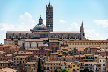 Wall Mural - Historic Old Town of Siena - Italy