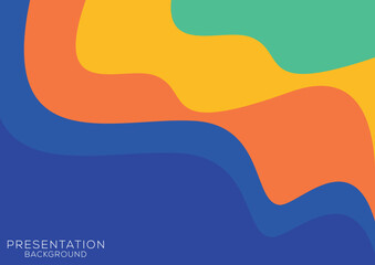 wavy colorful presentation background