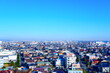 日本の町の住宅街の風景