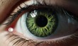 close up 4k ultra realistic green man eyes