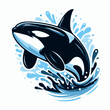 orca whale jumping out of water