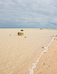 Wall Mural - Ideal seashore in Egypt, sahl hashish for background