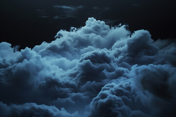 Wall Mural - dark storm clouds from above