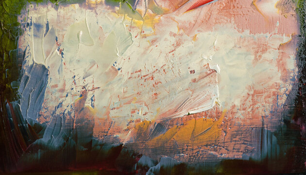 Smudged canvas, abstract acrylic painting grunge background, high quality detail