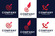 target collection in various fields, double meaning ,logo design template.