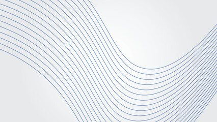 White gradient background with dynamic curve line wallpaper vector image for backdrop or presentation