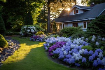 Poster - path in the garden.