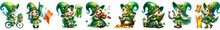 Set Of St Patrick's Day Gnome Girl Collection