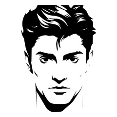 Sticker - sketch of man face 