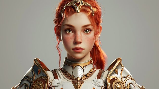Progressive Gaming Champion: Illustration of the Newest Young Girl Gaming Character. Crafted by Generative AI
