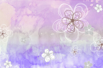 Wall Mural - a flower background illustration