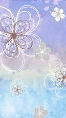 Wall Mural - a flower background illustration