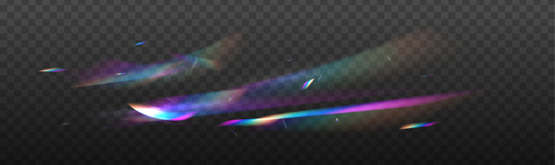 Aufkleber - Light effect of rainbow retro film for use over photos as an overlay or screen filter. Abstract design elements to enhance visuals. Vector illustration.