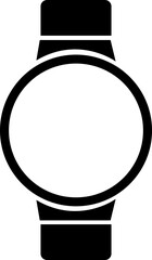 Fototapete - Smart hand watch with bracelet vector icon in trendy Fill Style. Smartwatch symbol. Clock icon. Wristband or Wristwatch isolated on transparent background. Smartwatch design for apps and websites.
