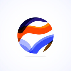 Poster - Abstract circle logo - minimalist emblem, timeless and universal shape of circle. Unique logo represent range of brands and concepts, encapsulating simplicity and creativity in single, iconic image