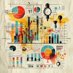 illustration or infographic showcasing your busines generative AI