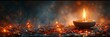 © Riya - Fiery Embers of the Monthly Burning Man Generative AI