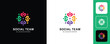 Community Logo Icon Elements Template. Community human Logo template vector