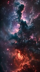 Wall Mural - Illustration, abstract space background ,generative ai