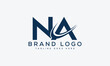 letter NA logo design vector template design for brand.