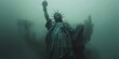 The Statue of Liberty Standing Tall Against the Sky, Symbolizing Hope and Democracy for All, Generative AI