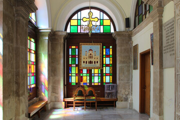 Wall Mural - orthodox cathedral (saint menas or agios minas) in heraklion in crete in greece 