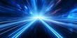 © Hafiz - Abstract technology background with glowing lines Glimmering Blue Light Streaks Realistic Illumination on Black Background Ai Generative