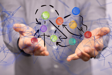 people network structure hr - human resources management and recruitment - neural network exposure d