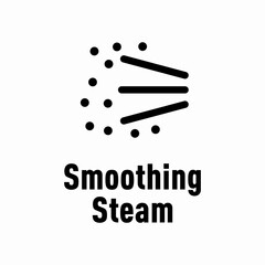 Wall Mural - Smoothing Steam vector information sign