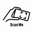 Scan Me vector information sign
