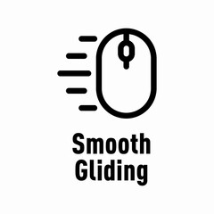 Wall Mural - Smooth Gliding vector information sign