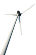 © Delphotostock - Close up of a wind turbine view from below, isolated on transparent background, png file