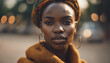 Fashion beauty African young women portrait
