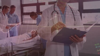 Poster - Animation of data processing over diverse doctors with patient
