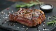 Barbecue dry aged Wagyu Rib Eye Steak as close-up on a slate