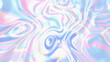© Maryna Polonska - Grainy iridescent holographic gradient background. Psychedelic colourful pattern for your business and brand. Trippy moving water glossy texture. Glass holo lilac colours. Modern fluid 3D image.