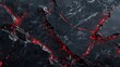 Wall Paper High-Tech Black Surface with Small Red Details, Generative AI