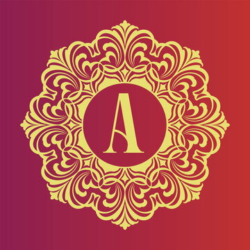 Vintage Monogram Badge Logo Design with Elegant Script