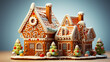 3d Christmas house