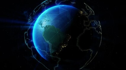 Wall Mural - planet earth. sun's rays from the rising sun illuminate the earth. elements of this image furnished 
