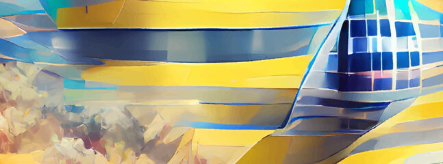 Poster - Abstract Design Layout, template Design, Strip Background.