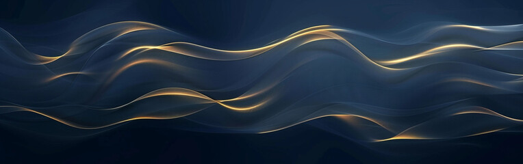 Leinwandbilder - Abstract wavy background. Vector illustration. Can be used for wallpaper, web page background, web banners. Abstract curve dark blue layer luxury background