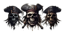 3d Pirate Skull Png /transparent