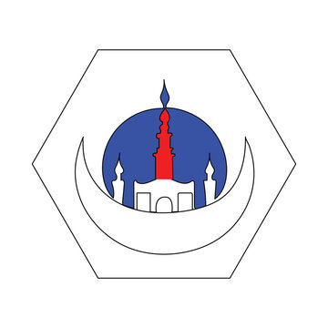Ramadan Related single line art. Outline Symbol Vector Illustration.