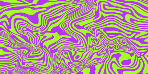 Poster - Abstract trippy psychedelic background with melting and distorting lines.
