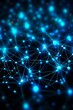 © Adobe Contributor - Blue glowing plexus structure with glowing dots and lines. Abstract futuristic background. 3D rendering.