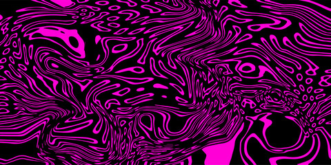 Poster - Abstract trippy psychedelic background with melting and distorting lines.